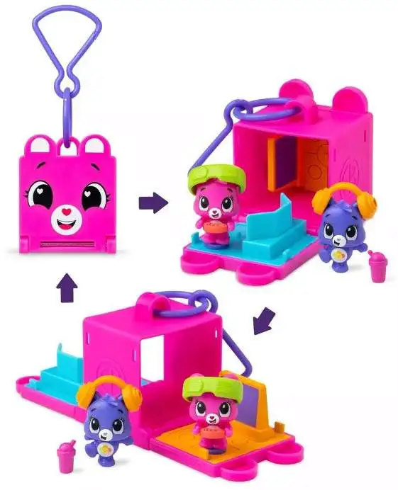 Care Bears Surprise Cubbies: Set Da Gioco Portatile Con 2 Micropupi E Accessori - 3