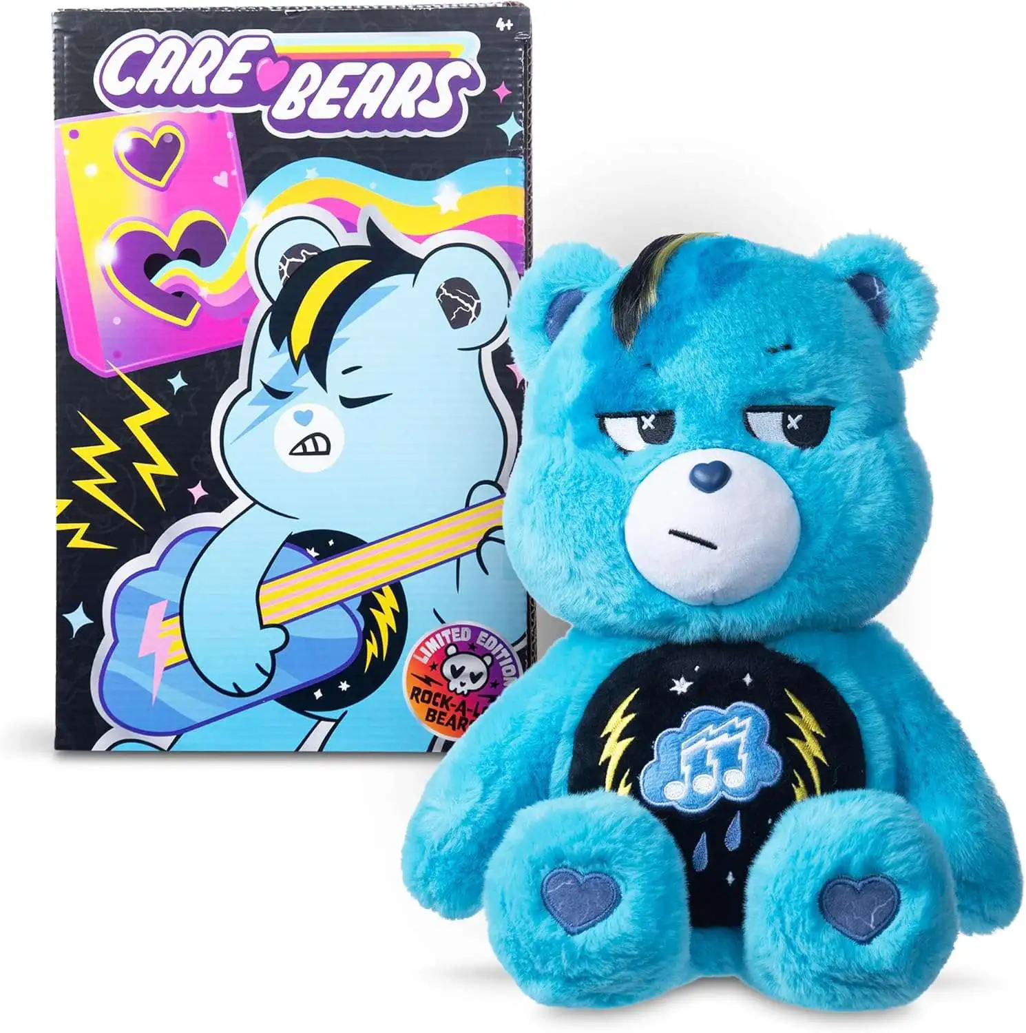 Care Bears Rock-a-Lot Bears Grumpy Bear 14 Plush Basic Fun - ToyWiz
