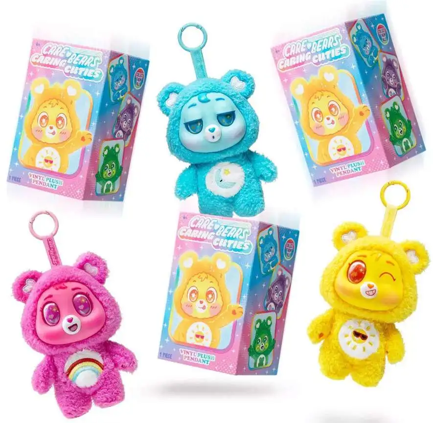 Care Bears Caring Cuties Vinyl Plush Pendant 6-Inch Mystery Pack [1 RANDOM Plush Pendant]