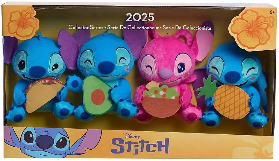 Disney Lilo & Stitch Collector Series 2025 7-Inch Plush 4-Pack [Stitch & Angel]
