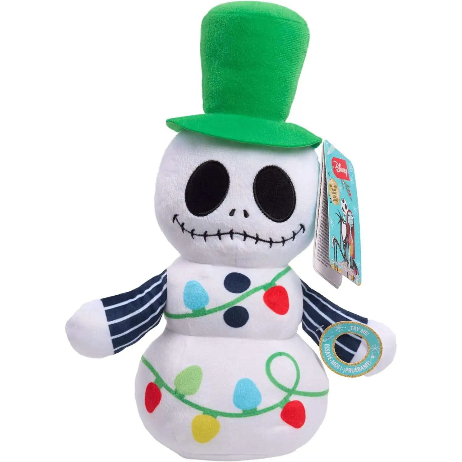 The Nightmare Before Christmas Snowman Jack Skellington 11-Inch Interactive Plush