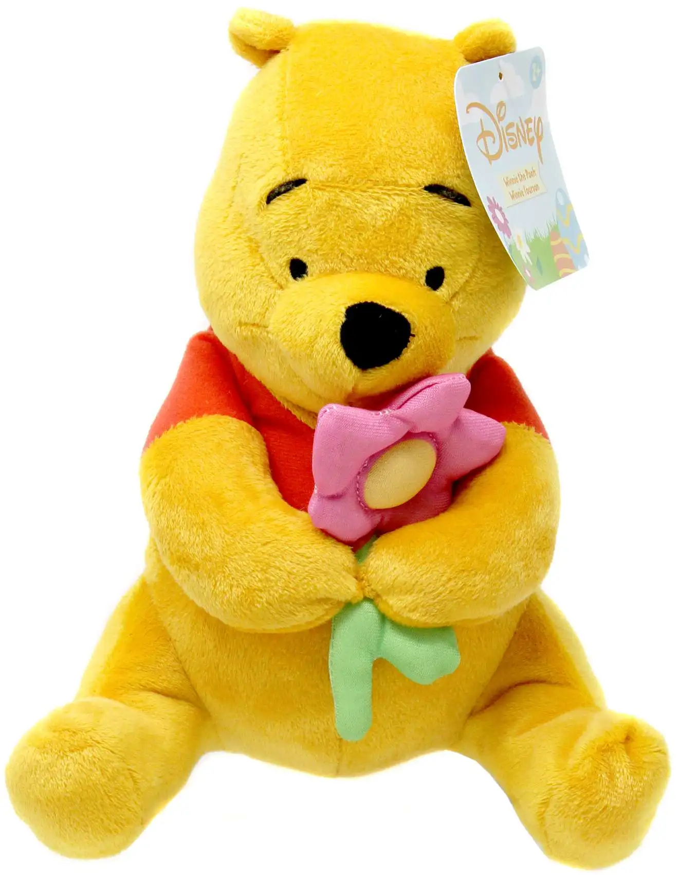Disney Easter Winnie the Pooh 8.5-Inch Plush [with Flower]