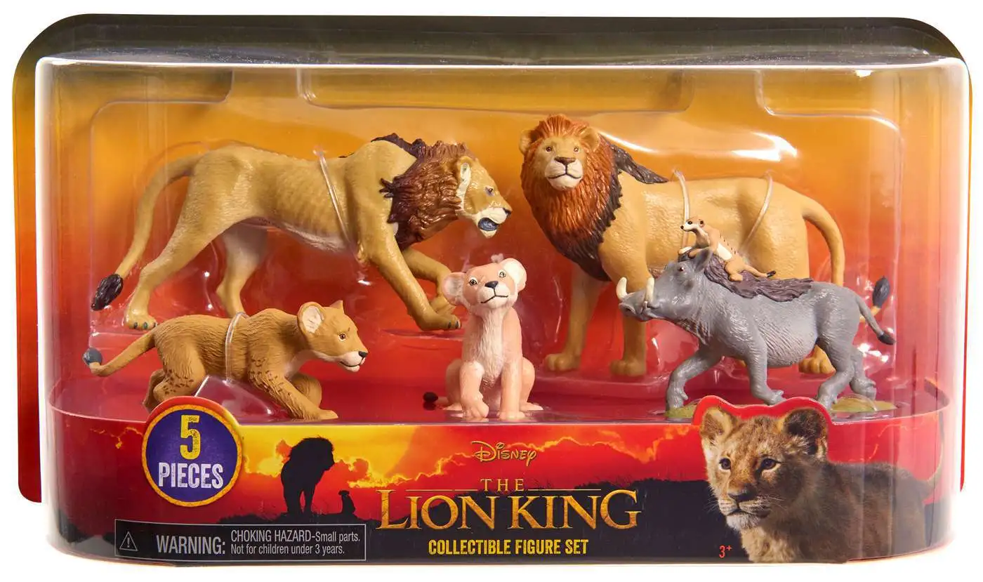 Disney The Lion King 2019 Young Nala, Scar, Young Simba, Simba Timon Pumbaa Figure 5-Pack Play - ToyWiz