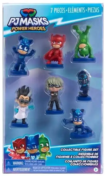 Disney Junior PJ Masks Catboy, Gekko, Romeo, Owlette, Luna Girl & Night Ninja Exclusive Mini Figure 7-Pack