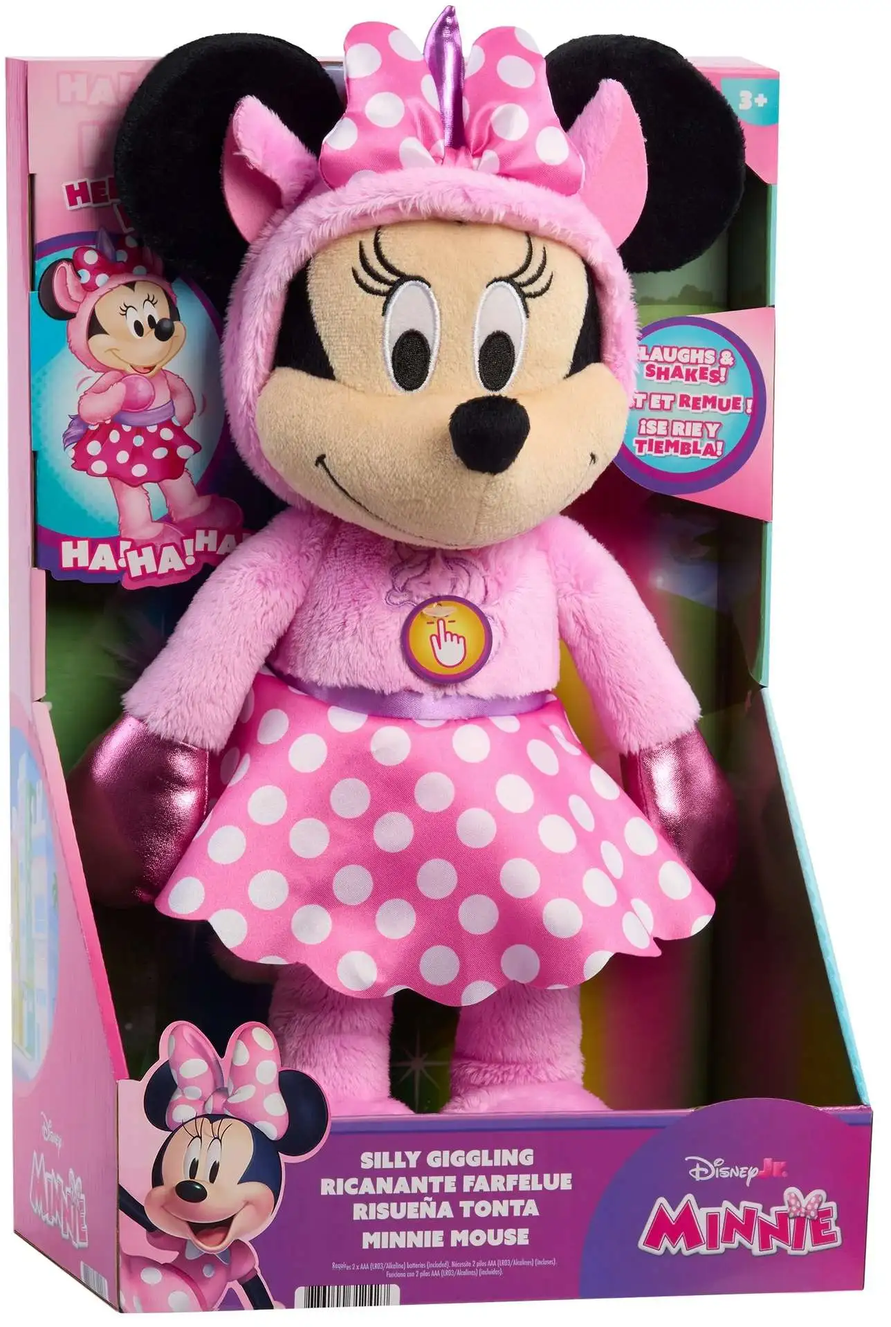 Disney Silly Giggling Minnie Mouse Exclusive 12-Inch Feature Animated Plush