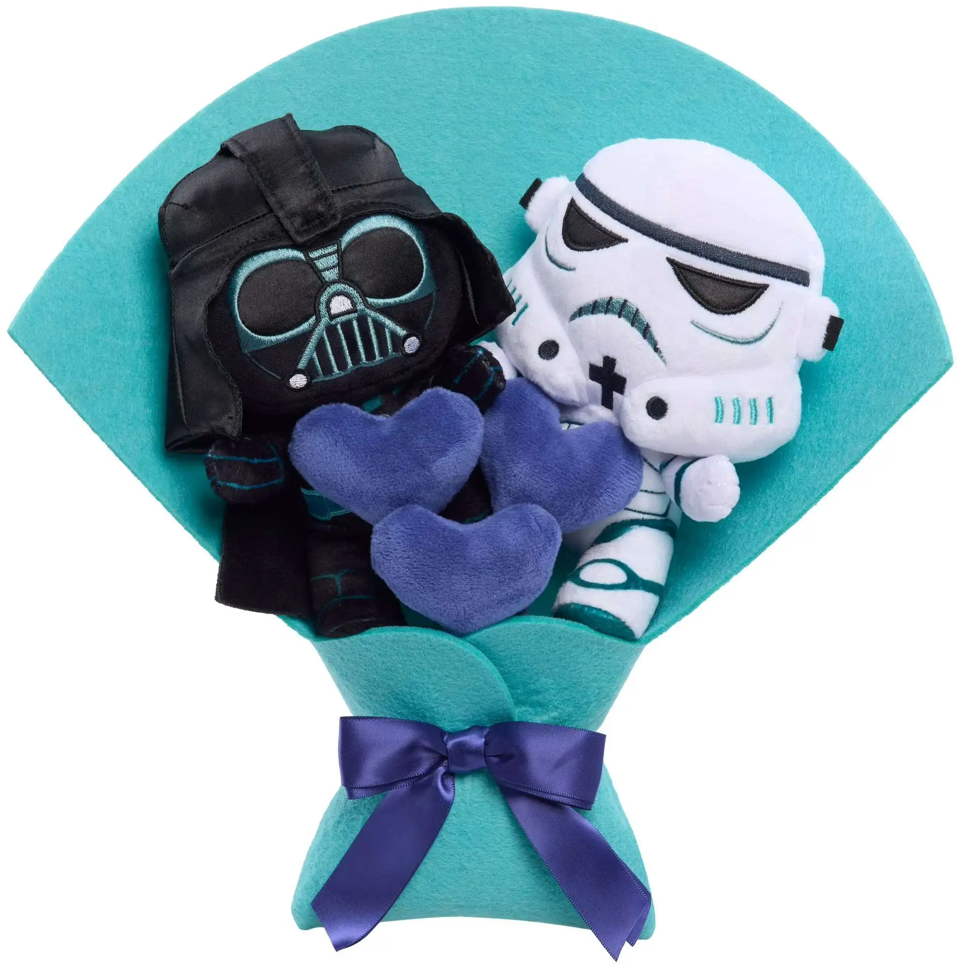 Star Wars 2026 Valentine's Day Darth Vader & Stormtrooper 13-Inch Plush Bouquet 2-Pack