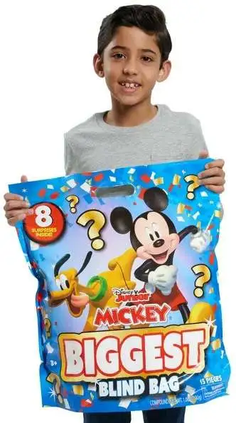 Disney Junior Mickey Mouse Biggest Blind Bag Ever, 8 pieces, Officially  Licensed Kids Toys for Ages 3 Up, Gifts and Presents 