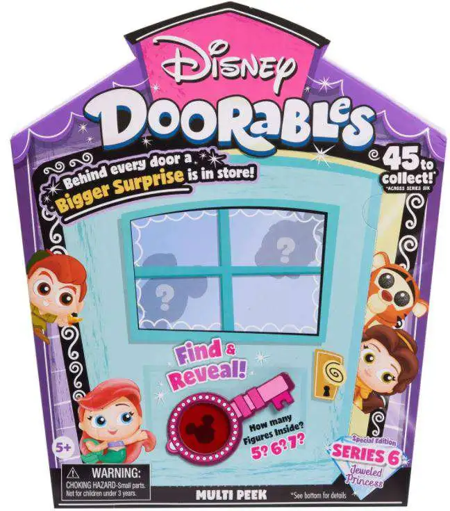 Disney Doorables Series 6 MULTI Peek Mystery Pack [5, 6 OR 7 RANDOM Figures, Damaged Package]