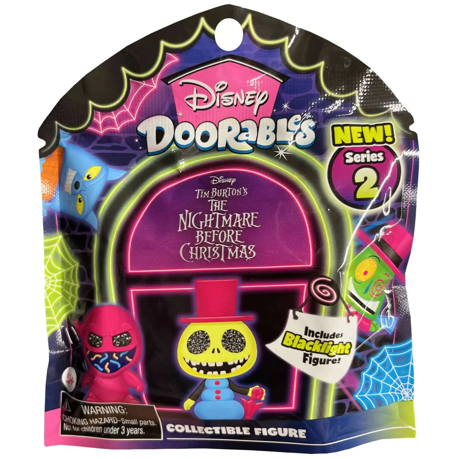 Disney Doorables Blacklight Series 2 The Nightmare Before Christmas Mystery Pack