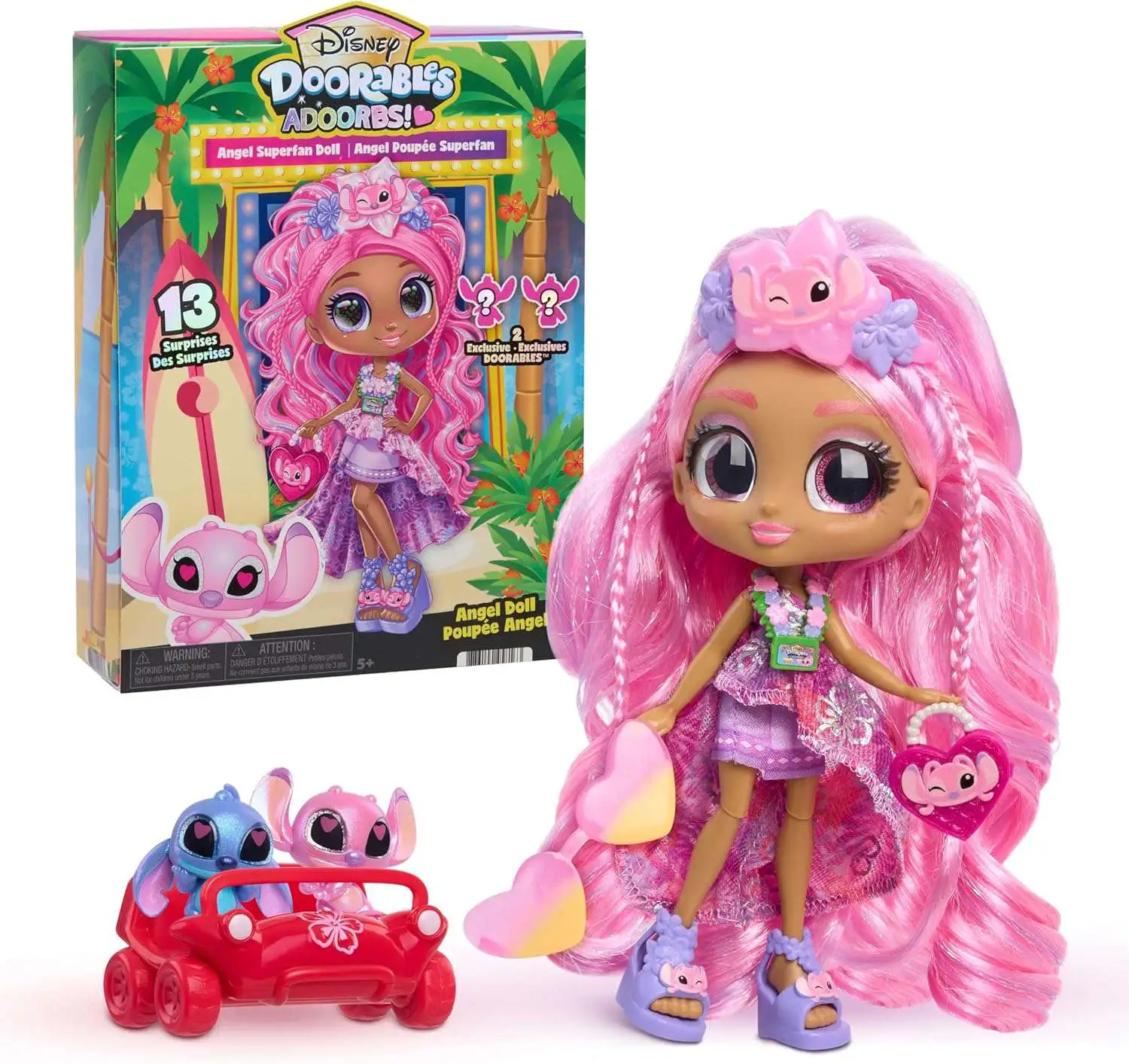 Disney Doorables ADOORBS! Coco 5.5-Inch Superfan Premiere Doll [Angel Superfan, 2 Exclusive Doorables]