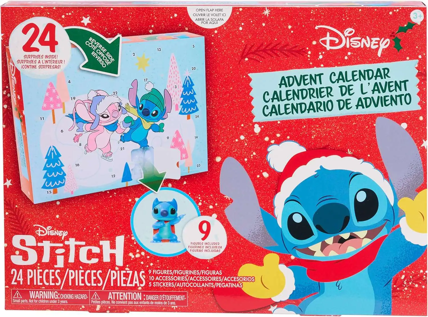 Disney 2025 Stitch Advent Calendar [24 Surprises, 9 Figures!]