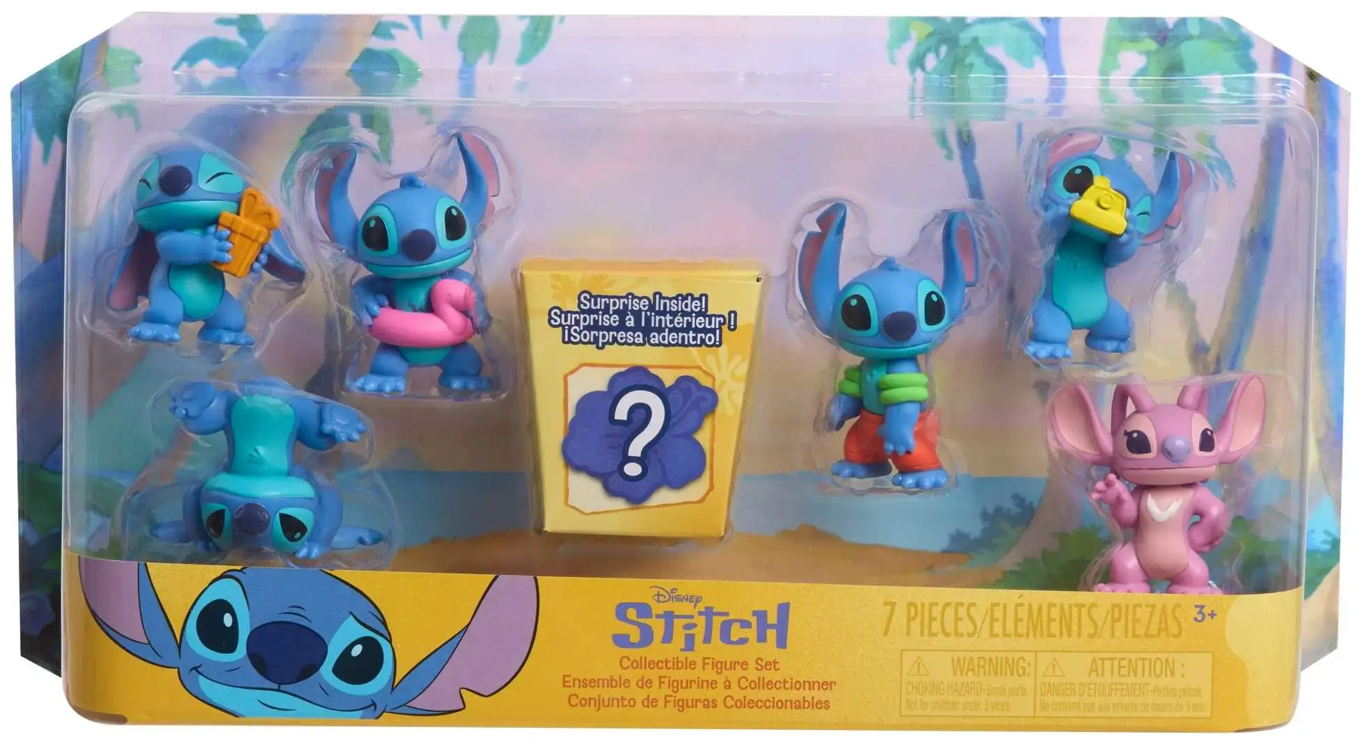 Disney Lilo & Stitch Stitch 2-Inch Collectible Figure 7-Pack
