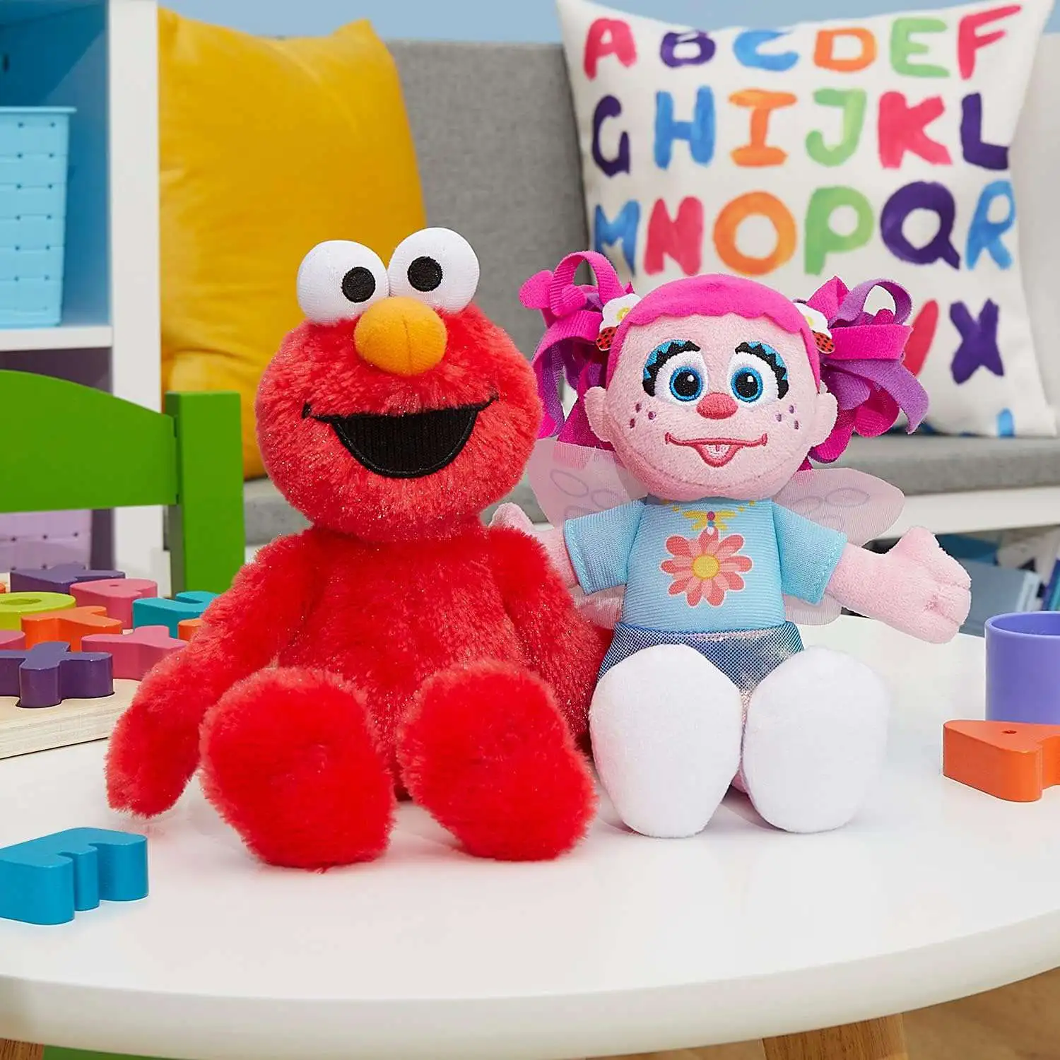 Sesame Street Elmo Abby Cadabby Plush 2-Pack Just Play ToyWiz