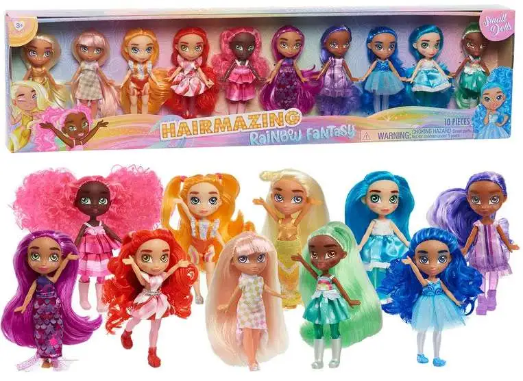 Hairmazing Rainbow Fantasy Exclusive 4-Inch Doll Set