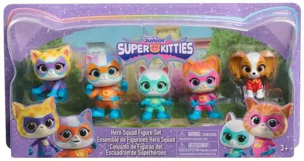 Disney Junior SuperKitties Hero Squad Figure 5-Pack [Ginny, Buddy, Bitsy, Sparks & Mr. Puppypaws]