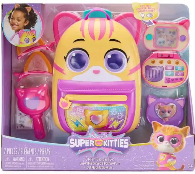 Disney Junior SuperKitties Su-Purr Backpack Play Set