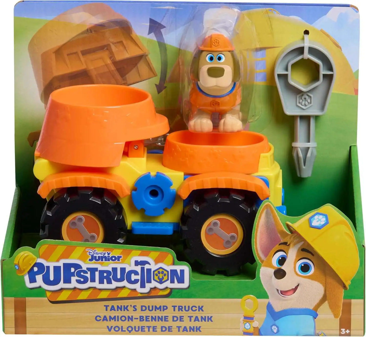Disney Junior Pupstruction Tank's Dump Truck Vehicle & Figure