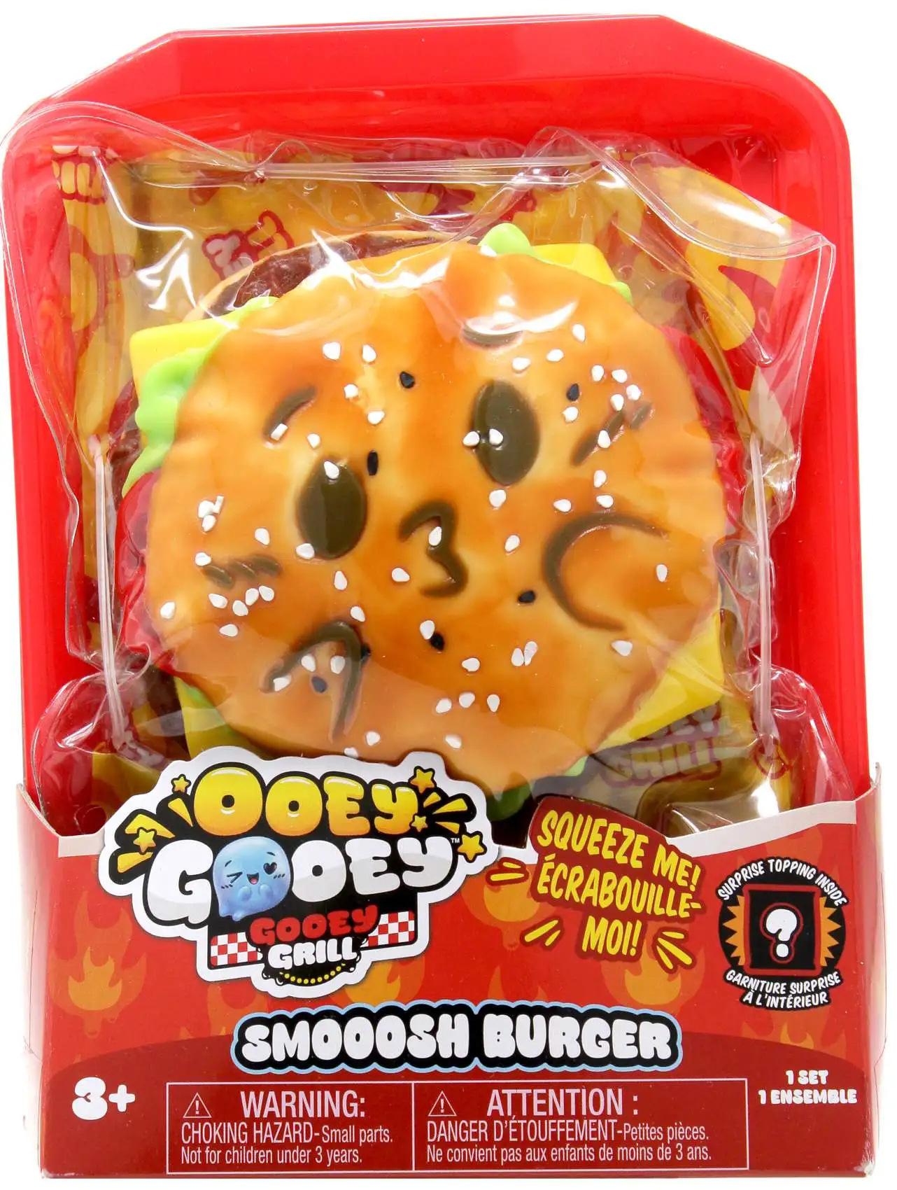 Ooey Gooey Gooey Grill Smoosh Burger Squeeze Toy