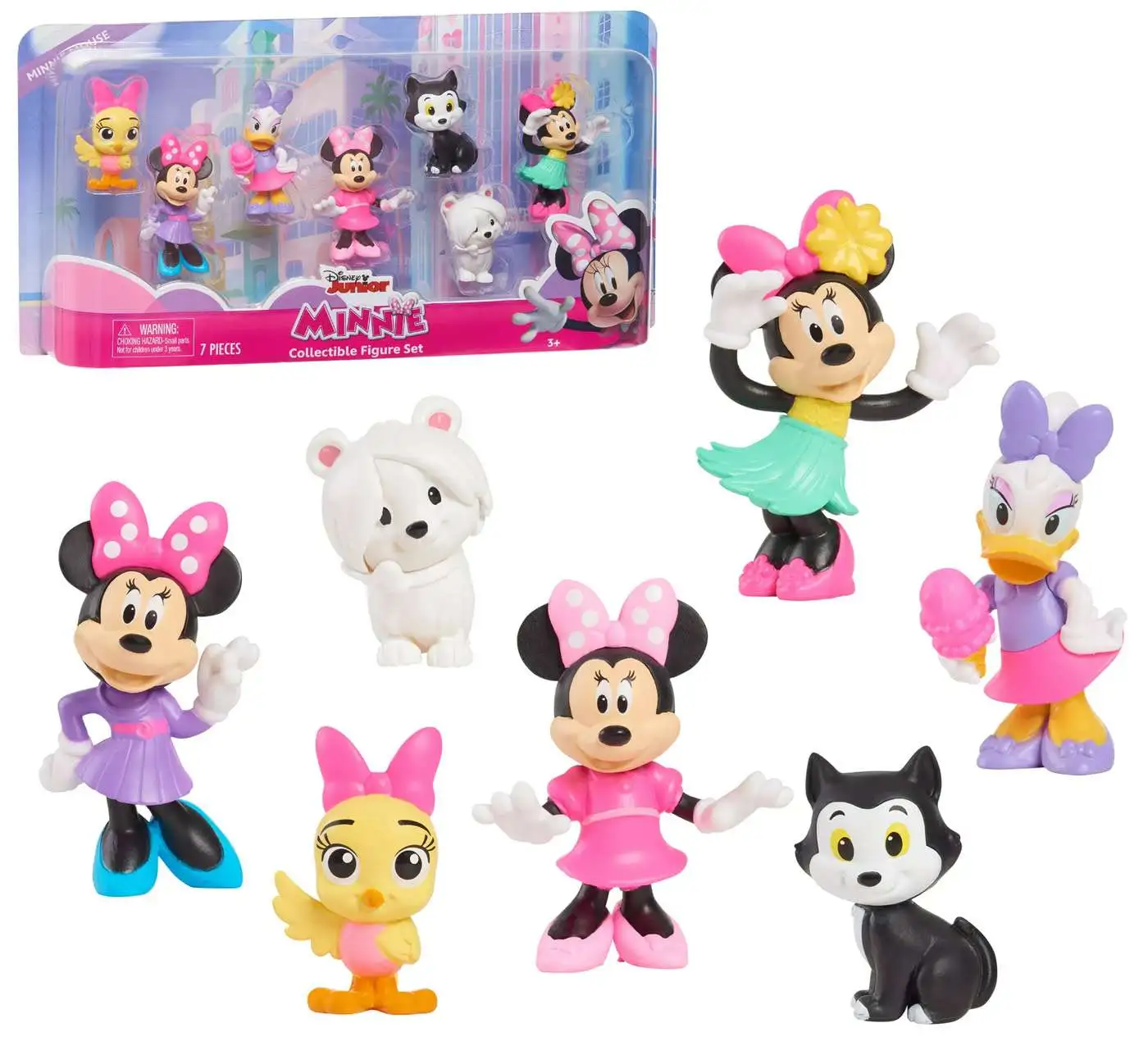 Disney Junior Minnie X3 Daisy DUck Cuckoo Loca Figaro Snowpuff 2 5 
