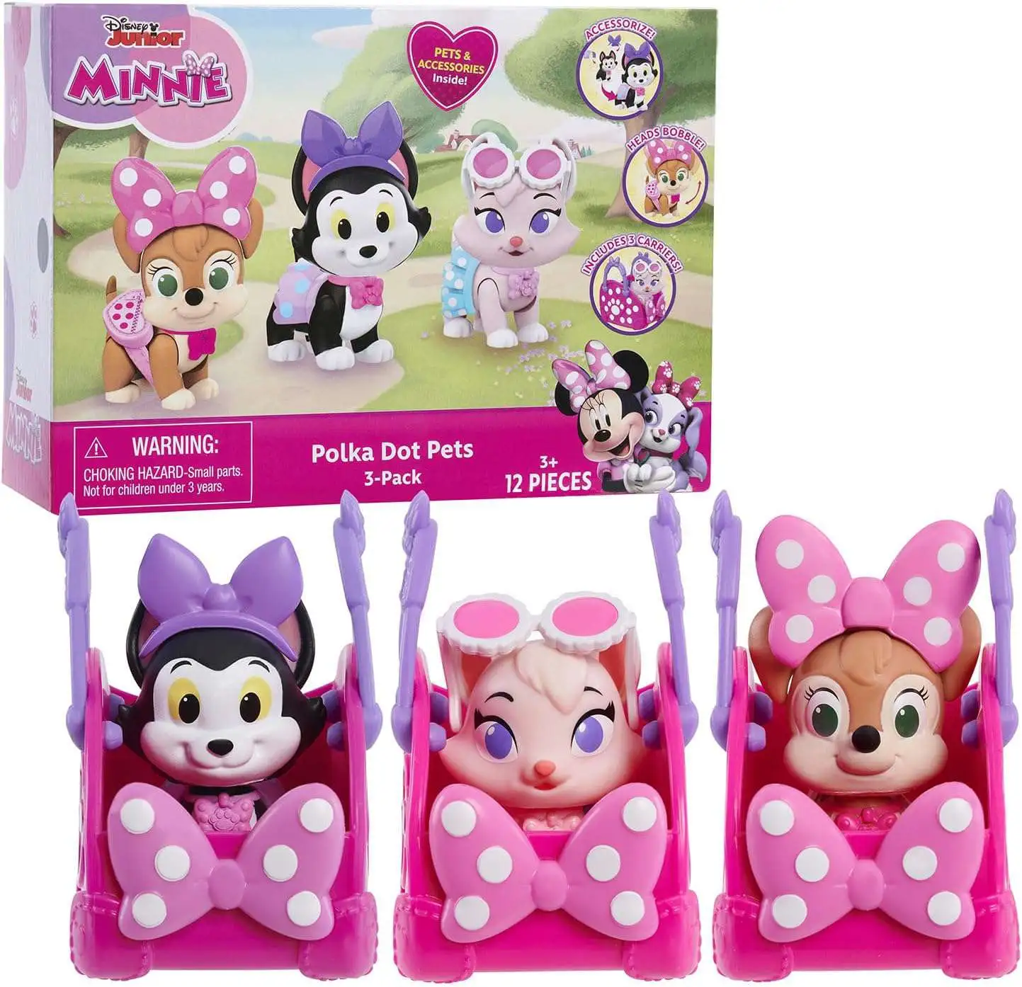 Disney Junior Minnie Mouse Polka Dot Pets 3 Figure 3-Pack