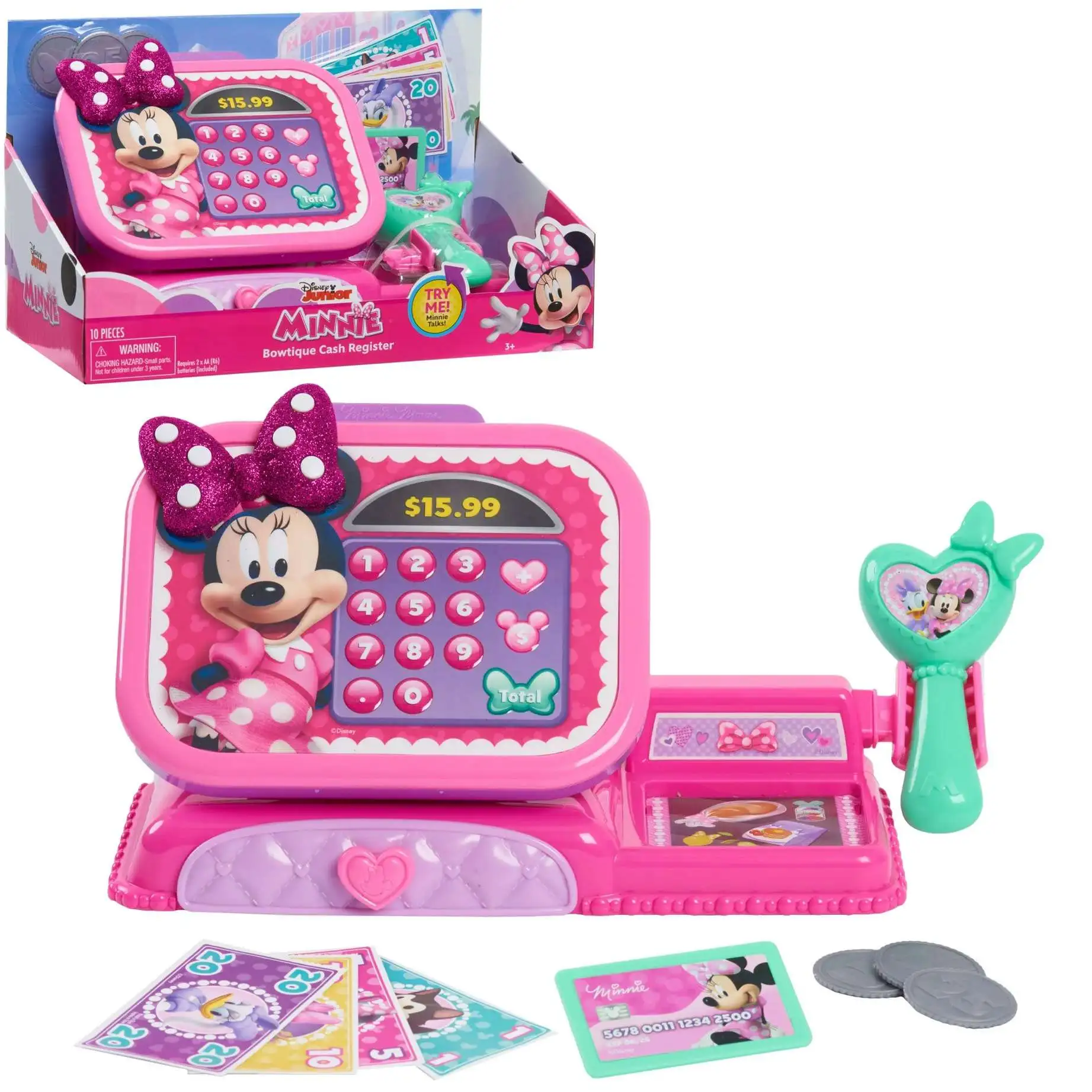 Disney Minnie Mouse Bowtique Cash Register Playset [2024]
