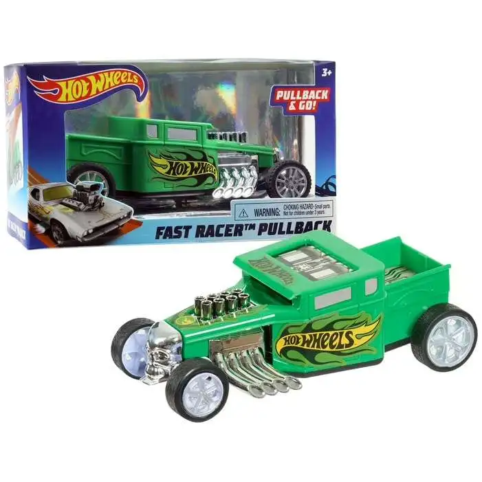 Hot Wheels Fast Racer Pullback Bone Shaker Pullback Car [Green]