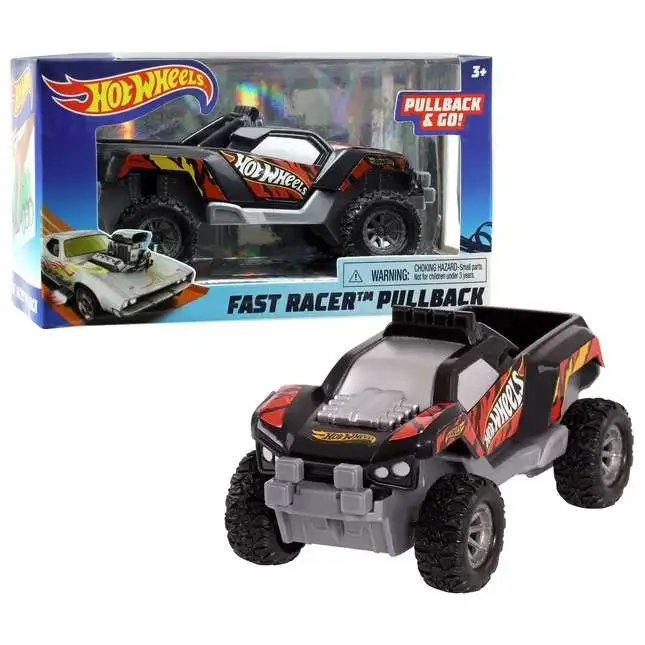 Hot Wheels Fast Racer Pullback Dawgzilla Pullback Car Black Green