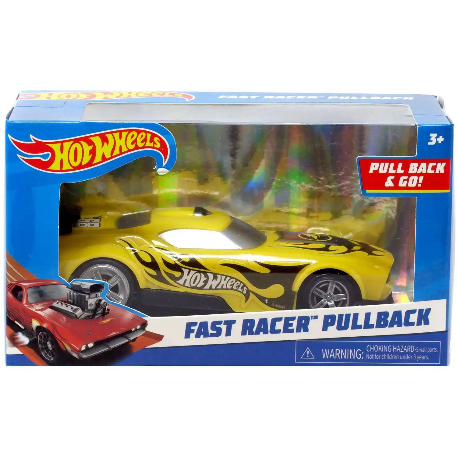 Hot Wheels Fast Racer Pullback Fast Fish Pullback Car [Yellow]