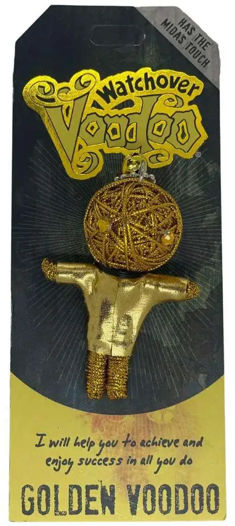 Watchover Voodoo Golden Voodoo 3.5-Inch Keepsake String Doll