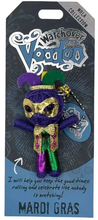 Watchover Voodoo Mardi Gras 3.5-Inch Keepsake String Doll