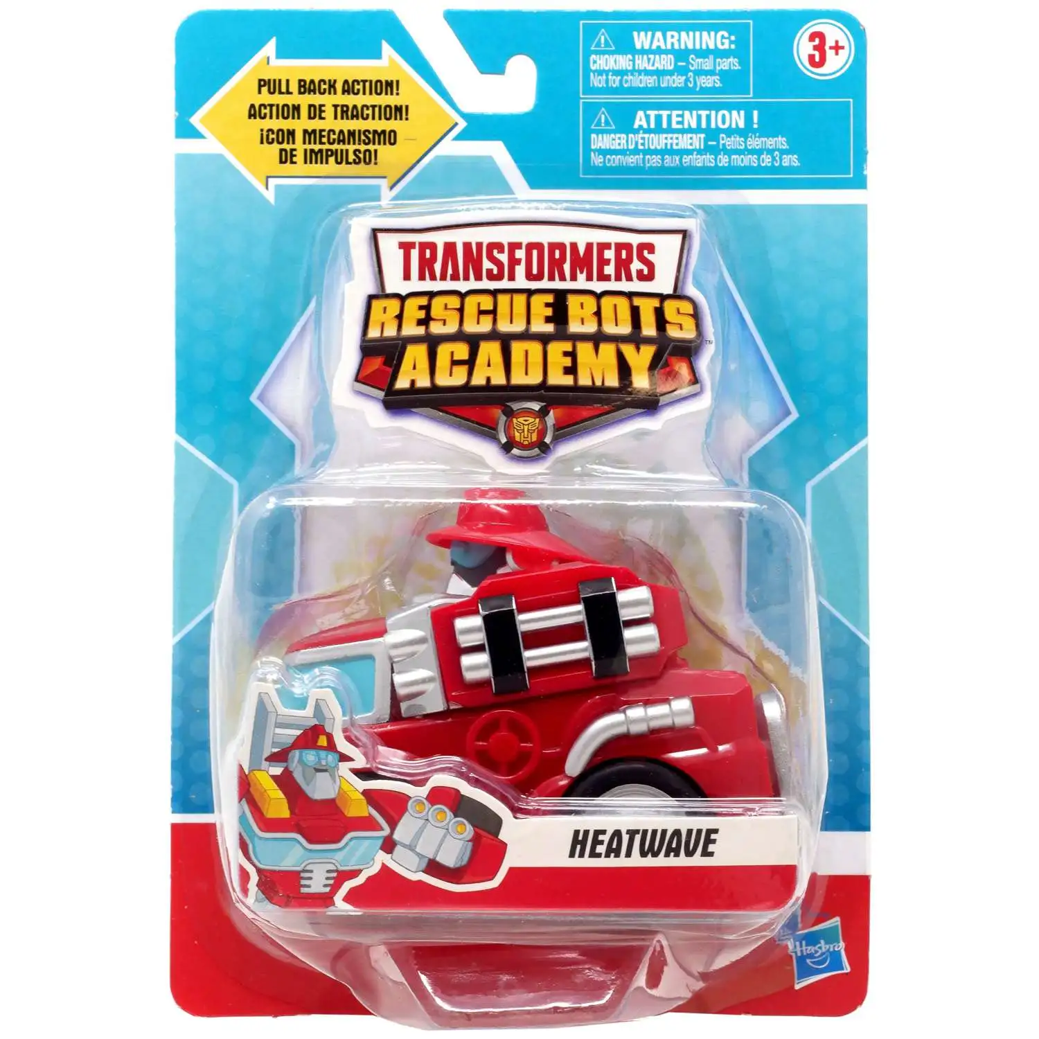 Transformers Rescue Bots Academy Heatwave 3.5-Inch 3.5" Pullback Vehicle