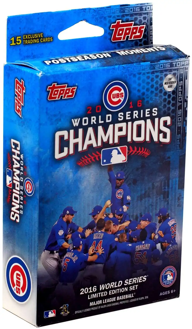 2016 Topps Chicago Cubs World Series CHAMPIONS Factory Sealed Hanger Box Set! 
