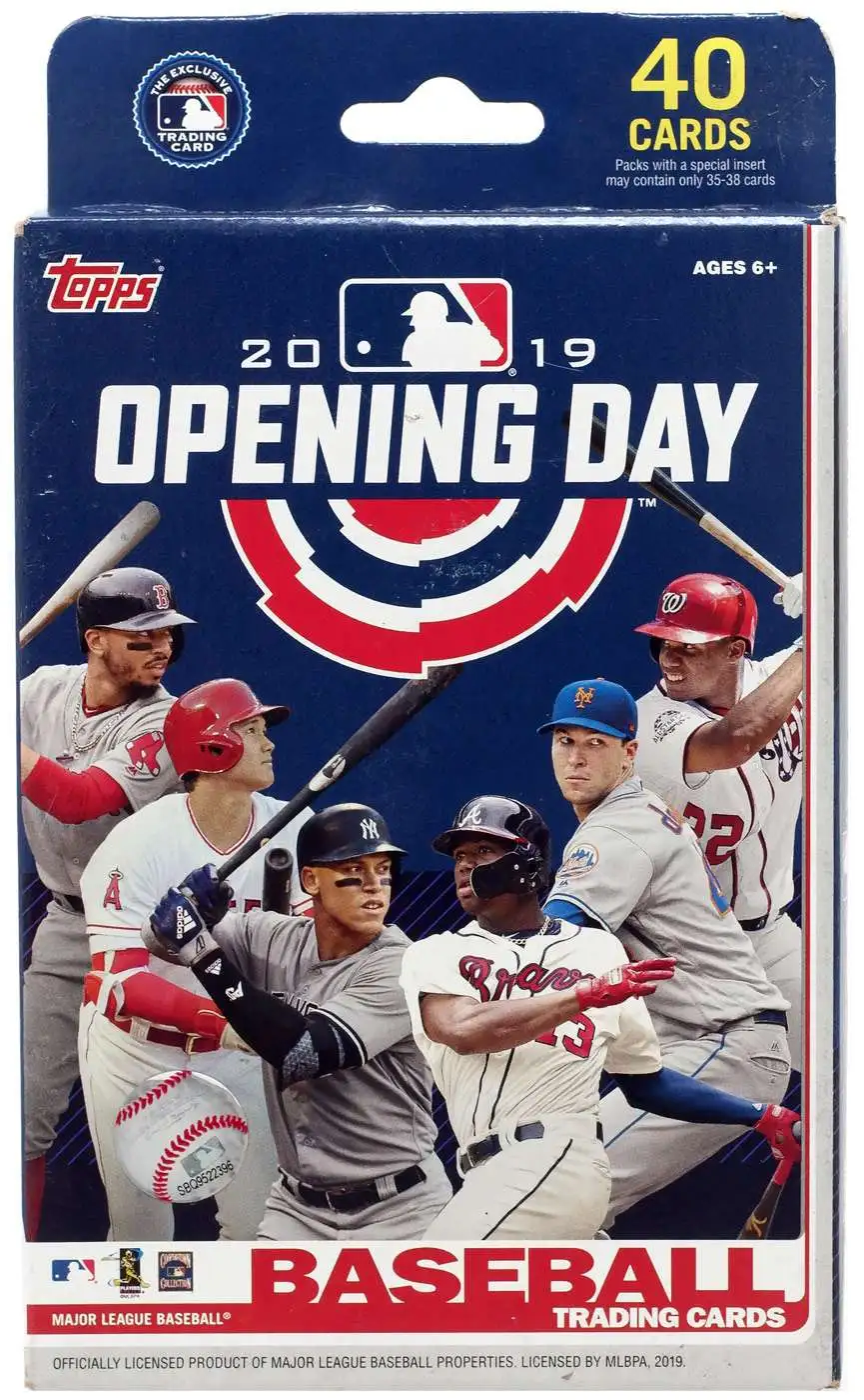 MLB Topps 2019 Opening Day Baseball Trading Card HANGER Box [40 Cards]