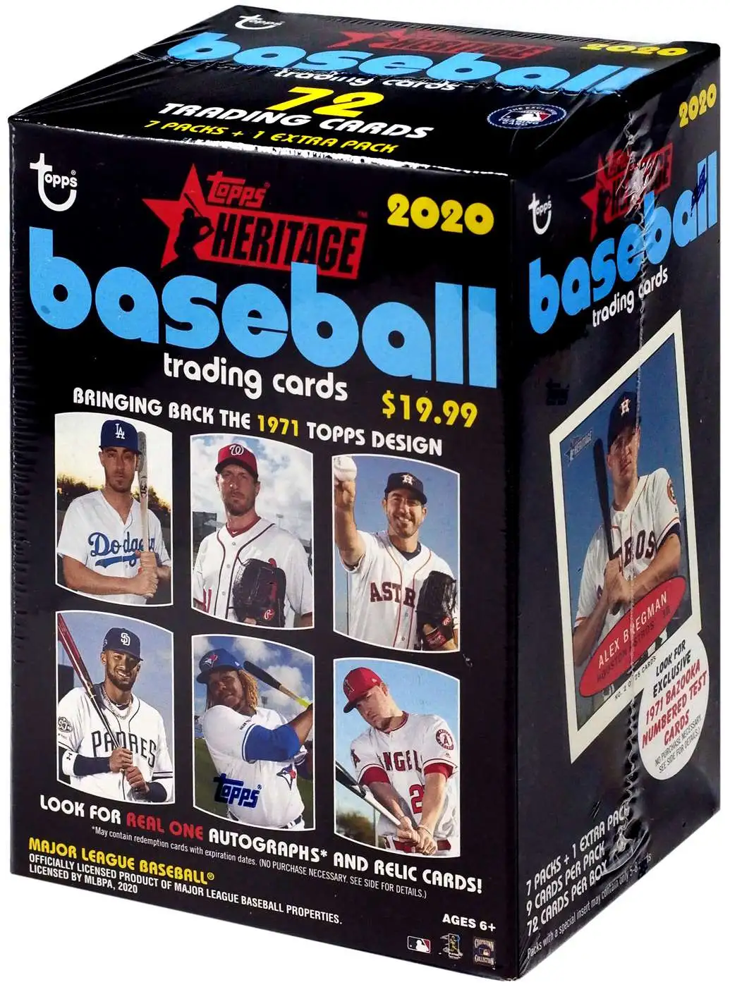MLB Topps 2020 Heritage Baseball Trading Card BLASTER Box [7 Packs]