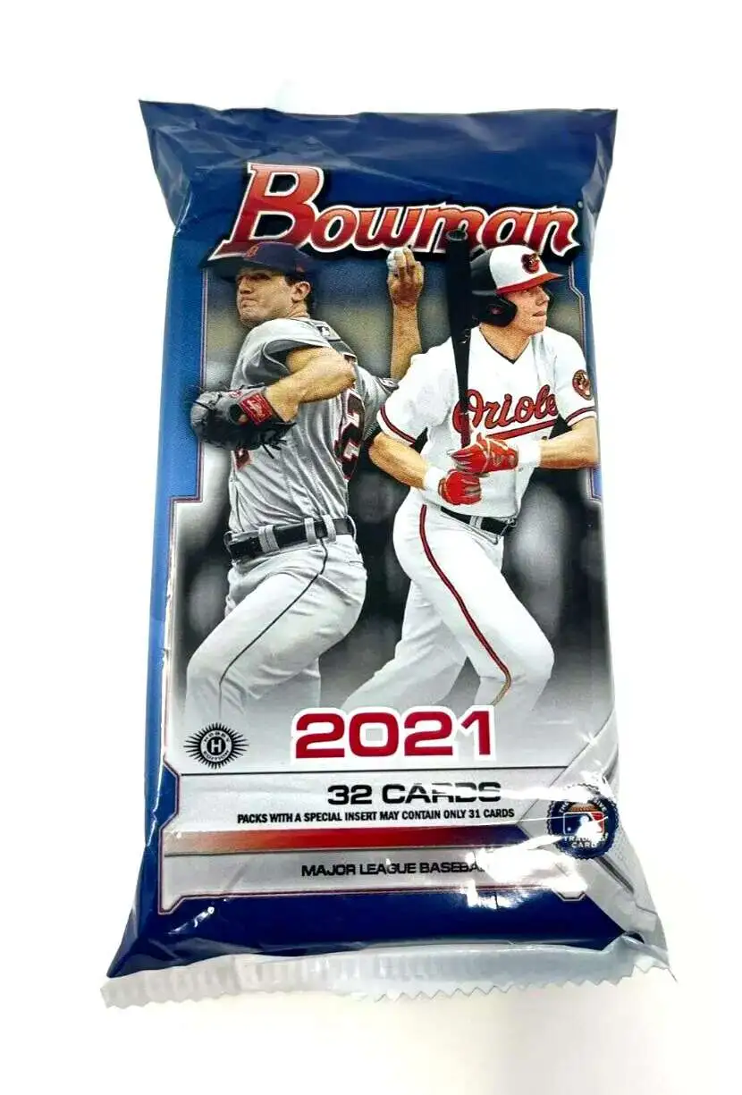 MLB Topps 2021 Bowman Baseball Trading Card JUMBO HOBBY Pack [32 Cards]