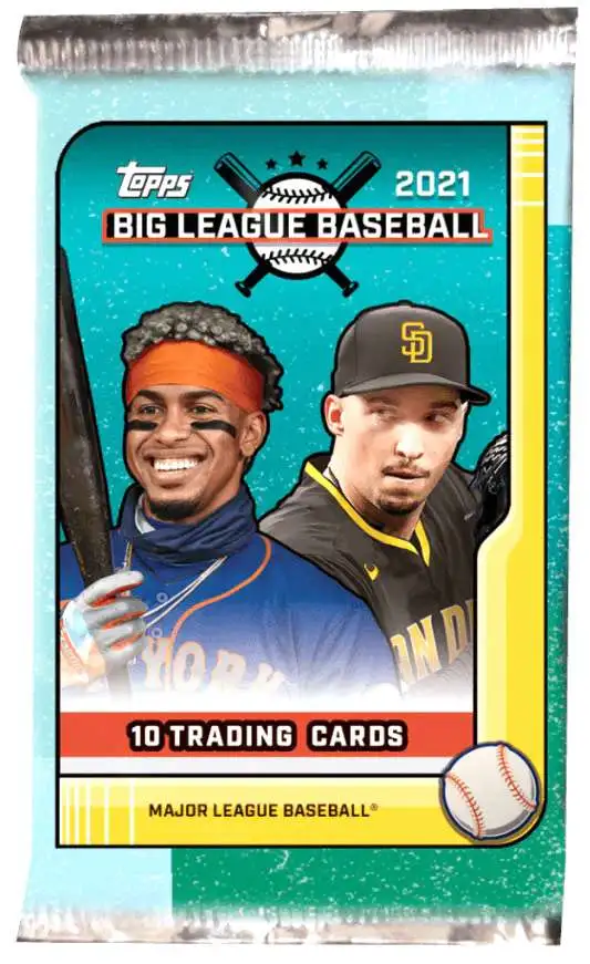 MLB Topps 2021 Big League Baseball Trading Card BOOSTER Pack 10 Cards