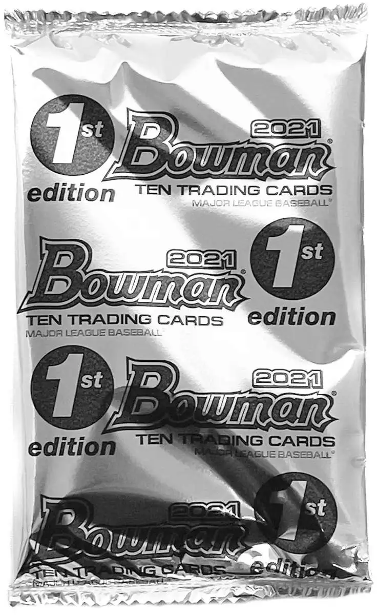 MLB 2021 Bowman Baseball First Edition Trading Card HOBBY Pack [10 Cards]