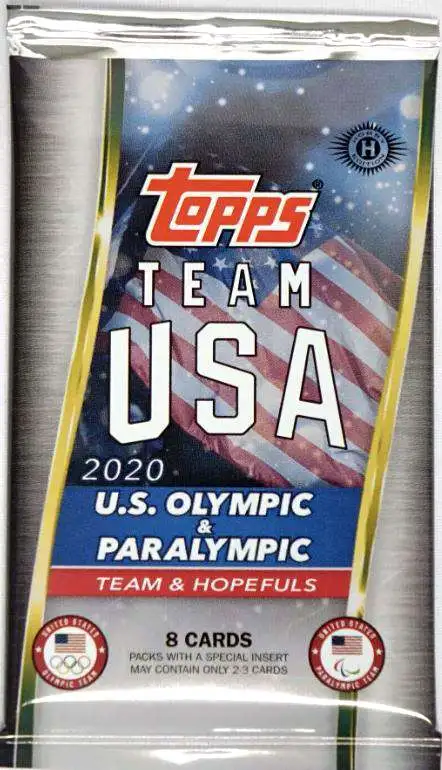 Olympics Topps 2020 Team USA Olympic & Paralympic Trading Card HOBBY Pack [8 Cards]