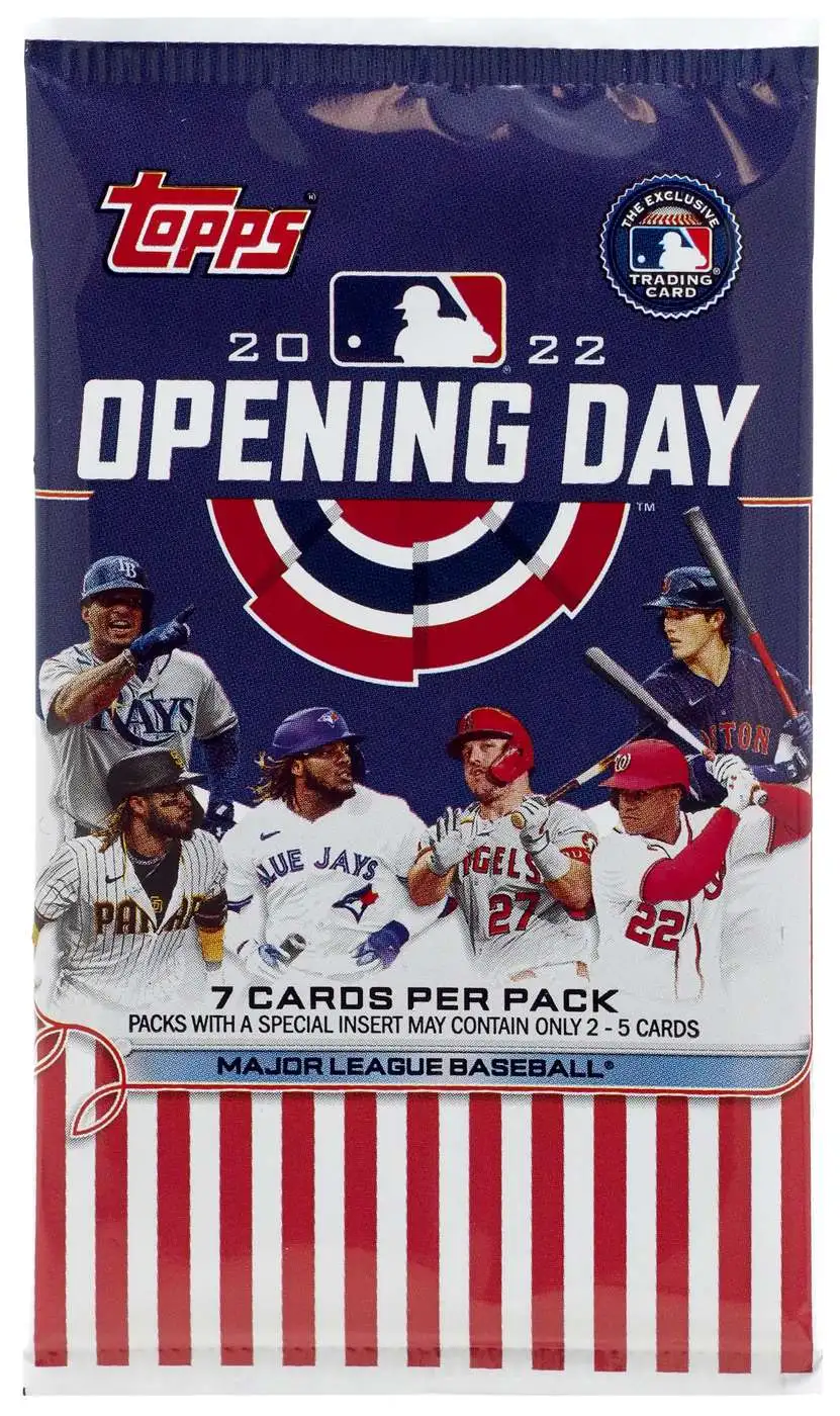 MLB Topps 2022 Opening Day Baseball Trading Card BLASTER Pack 7 Cards ...