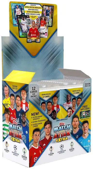 50 Packs Match Attax Extra Season 2019/2020 Trading Card Box 