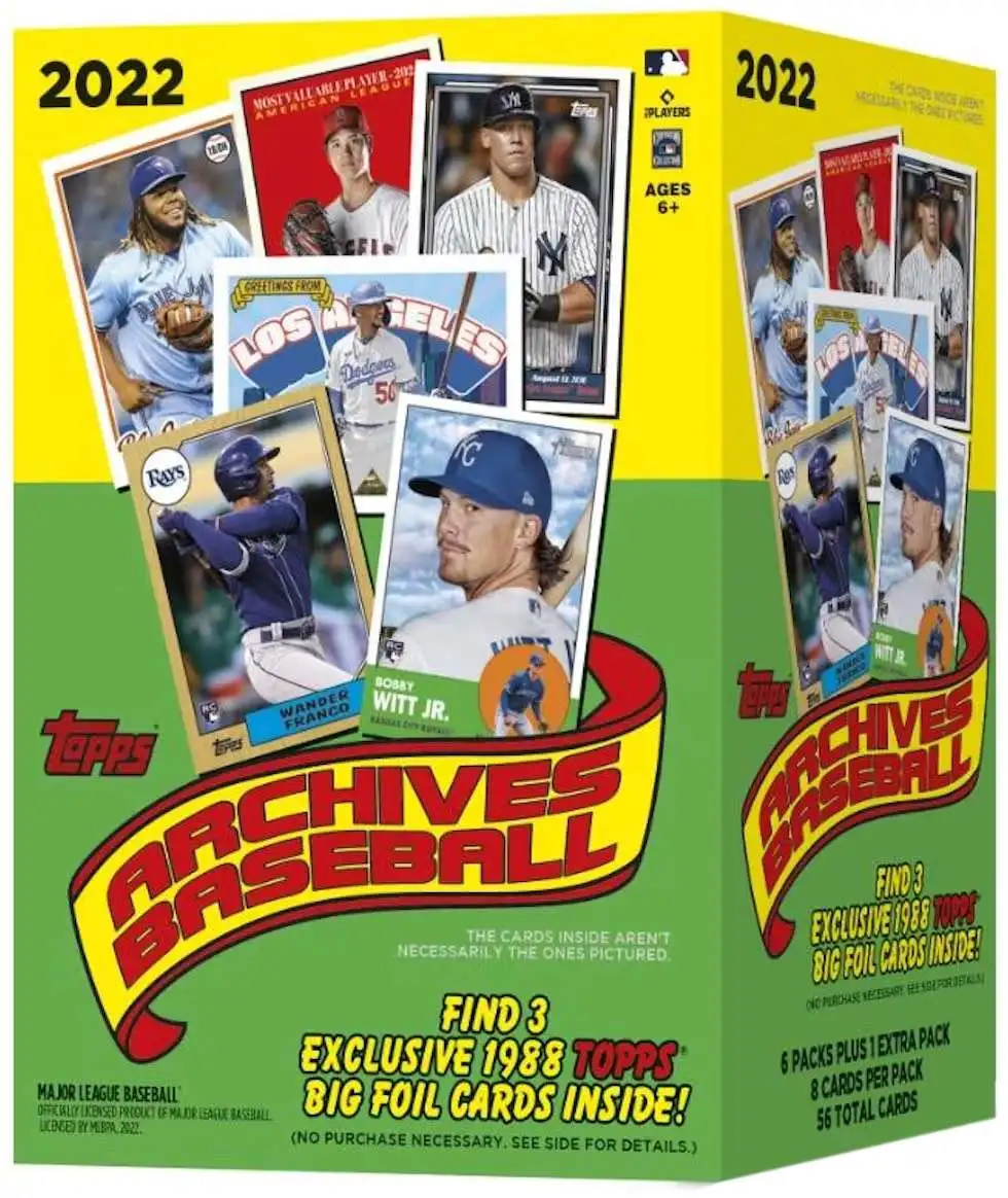 MLB Topps 2022 Archives Baseball Trading Card BLASTER Box 6 Packs ToyWiz