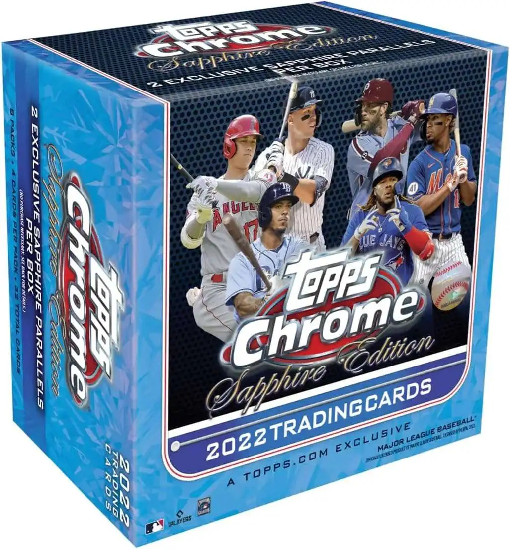 MLB Topps 2022 Chrome Baseball Sapphire Edition Trading Card HOBBY Box [8 Packs]