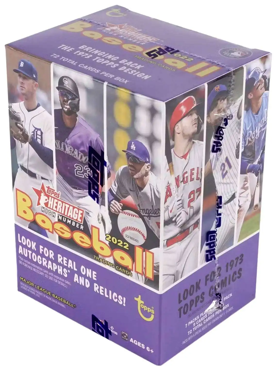 MLB Topps 2022 Heritage Baseball High Number Trading Card BLASTER Box [8 Packs]