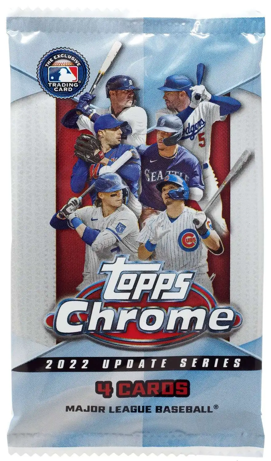 MLB 2022 Chrome Update Series Baseball Trading Card MEGA Box Pack 4