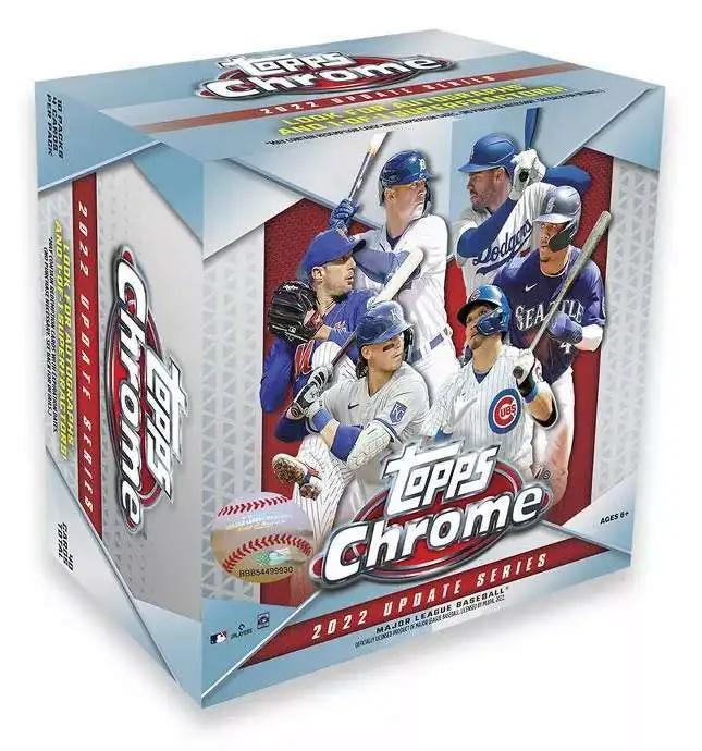 MLB 2022 Chrome Update Series Baseball Trading Card MEGA Box 10 Packs Topps ToyWiz