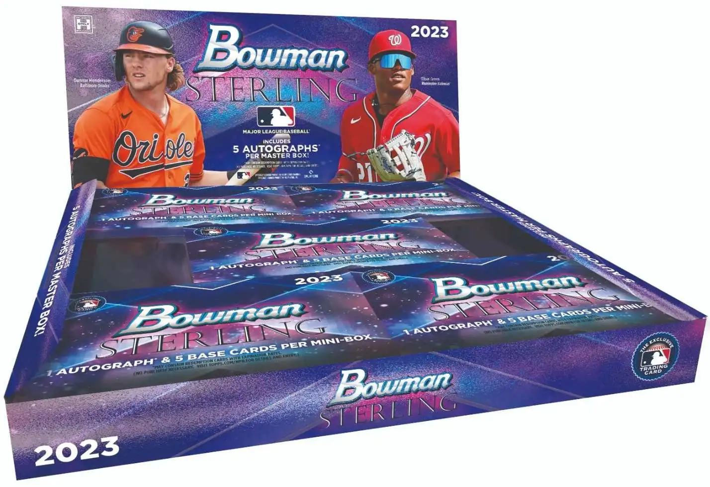 MLB Topps 2023 Bowman Sterling Baseball Trading Card HOBBY Box