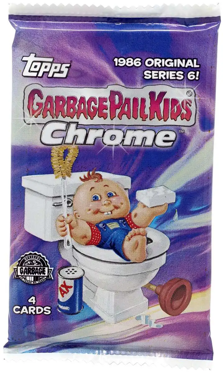 Garbage Pail Kids Topps 2023 Chrome (1986 Original Series 6) Trading Card BLASTER Pack [4 Cards]