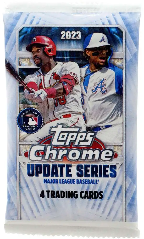 MLB 2023 Chrome Update Series Baseball Trading Card BLASTER Pack 4 ...