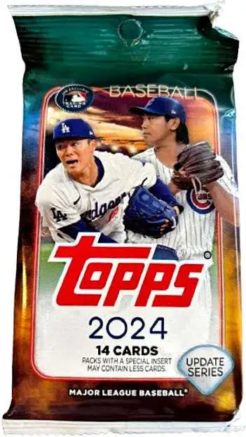 MLB Topps 2024 Update Series Baseball Trading Card RETAIL Pack [14 Cards]
