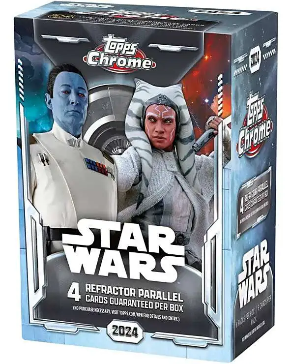 Star Wars Topps 2024 Chrome Trading Card BLASTER Box [8 Packs]